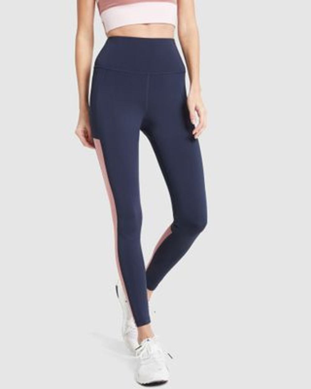 Nylora Dylan Navy & Pink Leggings // S